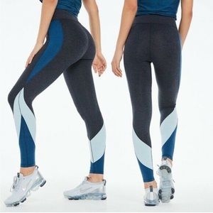 We over me color block leggings blue women’s xs bandier